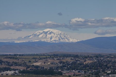 Mount Hood is van ver af al goed te zien